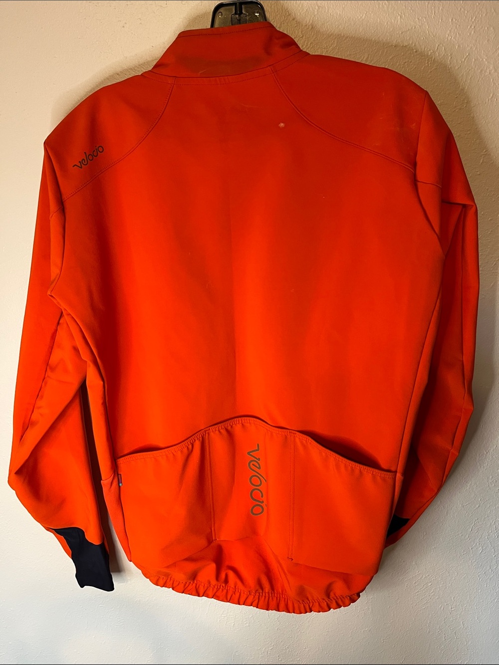 Men's Vibrant Orange Performance Softshell Jacket - Picture 2 of 8